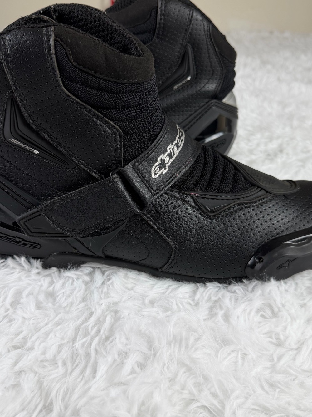 Alpinestars SMX-1 R Vented v2 Motorcycle Boots All Black Men’s 11.5 EUR 46 Moto - Picture 3 of 15